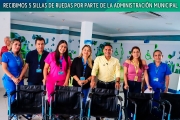 RECIBIMOS 5 SILLAS DE RUEDAS POR PARTE DE LA DMINISTRACIÓN MUNICIPAL